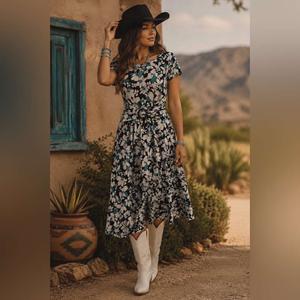 Floral Print Women's Perceptions Dress